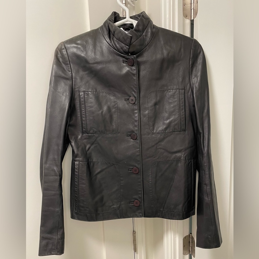 Vintage Lightweight Black Genuine Leather Jacket